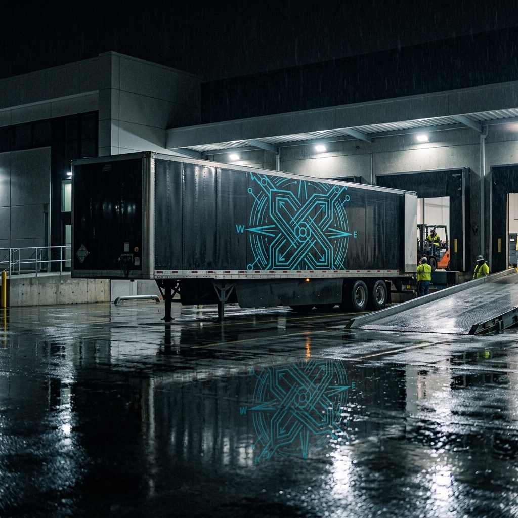 Secured cargo in hold — lane stability